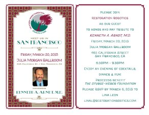 invitación cena benéfica AAD