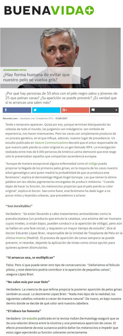 Mitos sobre las canas Eduardo Lopez Bran