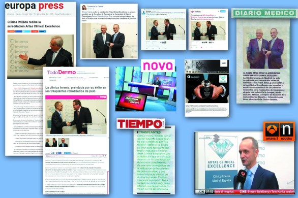 artas clinical Excellence recibido por clinica Imema