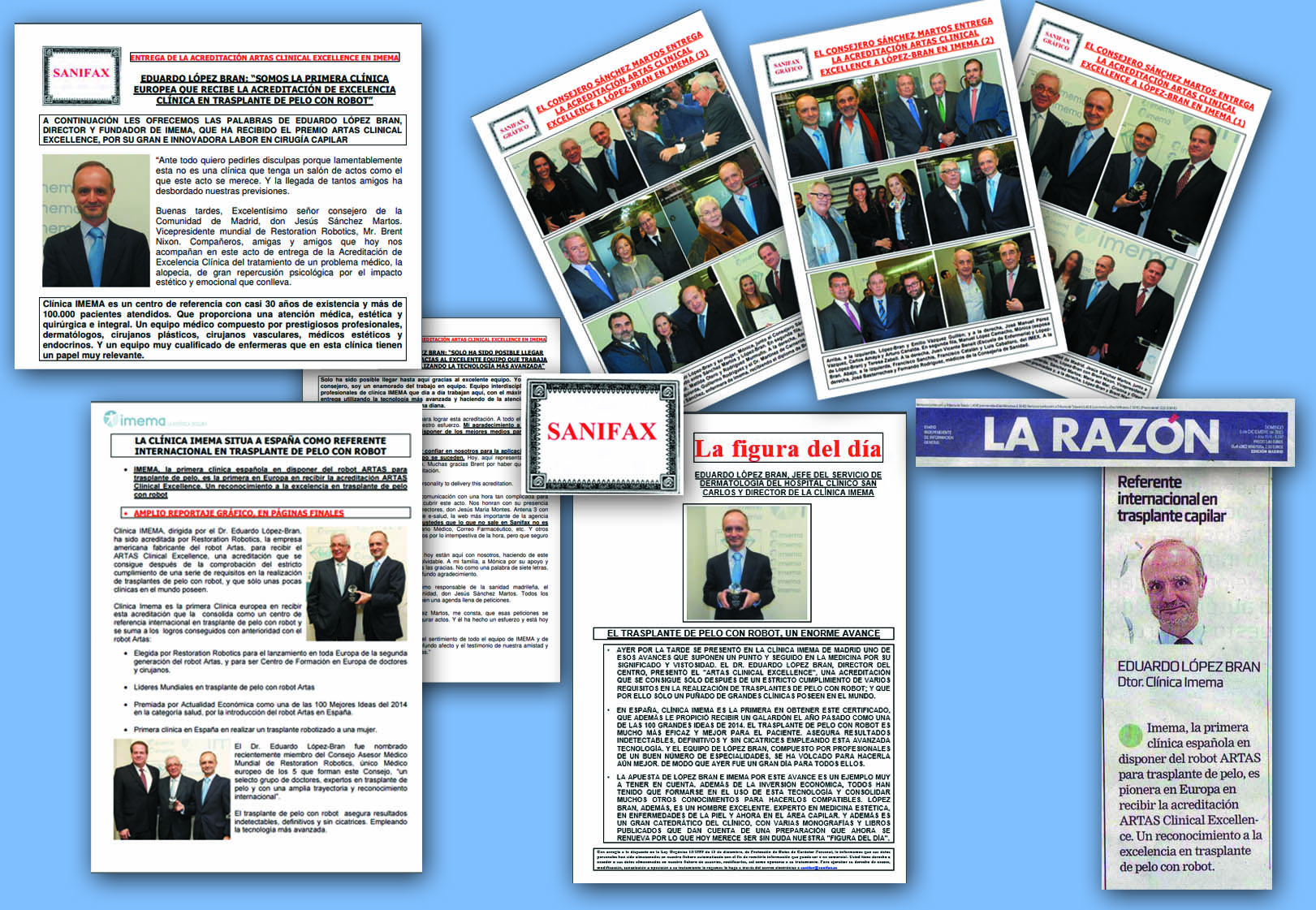 Artas clinical Excellence Clinica Imema Dr. López Bran aparciiones en medios